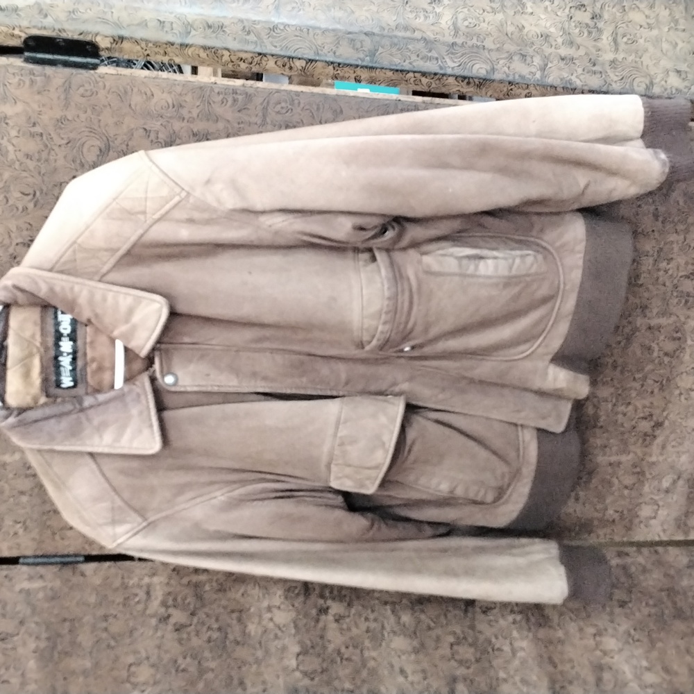 Leather coat
